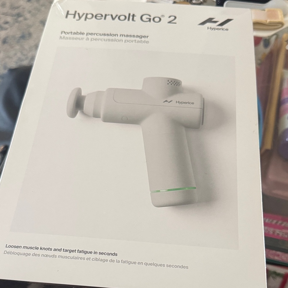 Hypervolt Go 2 White Percussion Massager